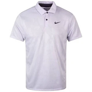Nike Men's Dri-FIT ADV Tour Jacquard Golf Polo Shirt Short Sleeve Purple Sz M - Picture 1 of 4