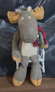 Hallmark Elch Plüschtier Stofftier 15 Zoll mit rotem Büffel kariertem Schal - Bild 1 von 5