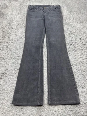 Pantalones de pana Current Elliott Jeans para mujer 30 negros acampanados corte boot tiro bajo Foto 1 de 4