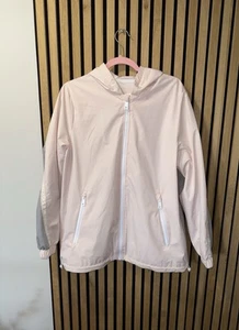 MICHAEL KORS Women’s Hooded Anorak Pink Rain Jacket Size L - Picture 1 of 9