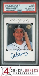 1998 SP AUTHENTIC CHIROGRAPHY #AR ALEX RODRIGUEZ POP 6 PSA 9 DNA AUTO AUTHENTIC - Picture 1 of 2