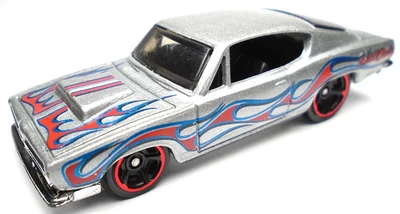 2015 风火轮 HW HEAT FLEET PLYMOUTH BARRACUDA HEMI CUDA 银色压铸 3 汽车 — 第 1/4 张图片