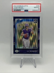 2024 Optic Jj Mccarthy Purple Shock PSA 10 - Bild 1 von 2