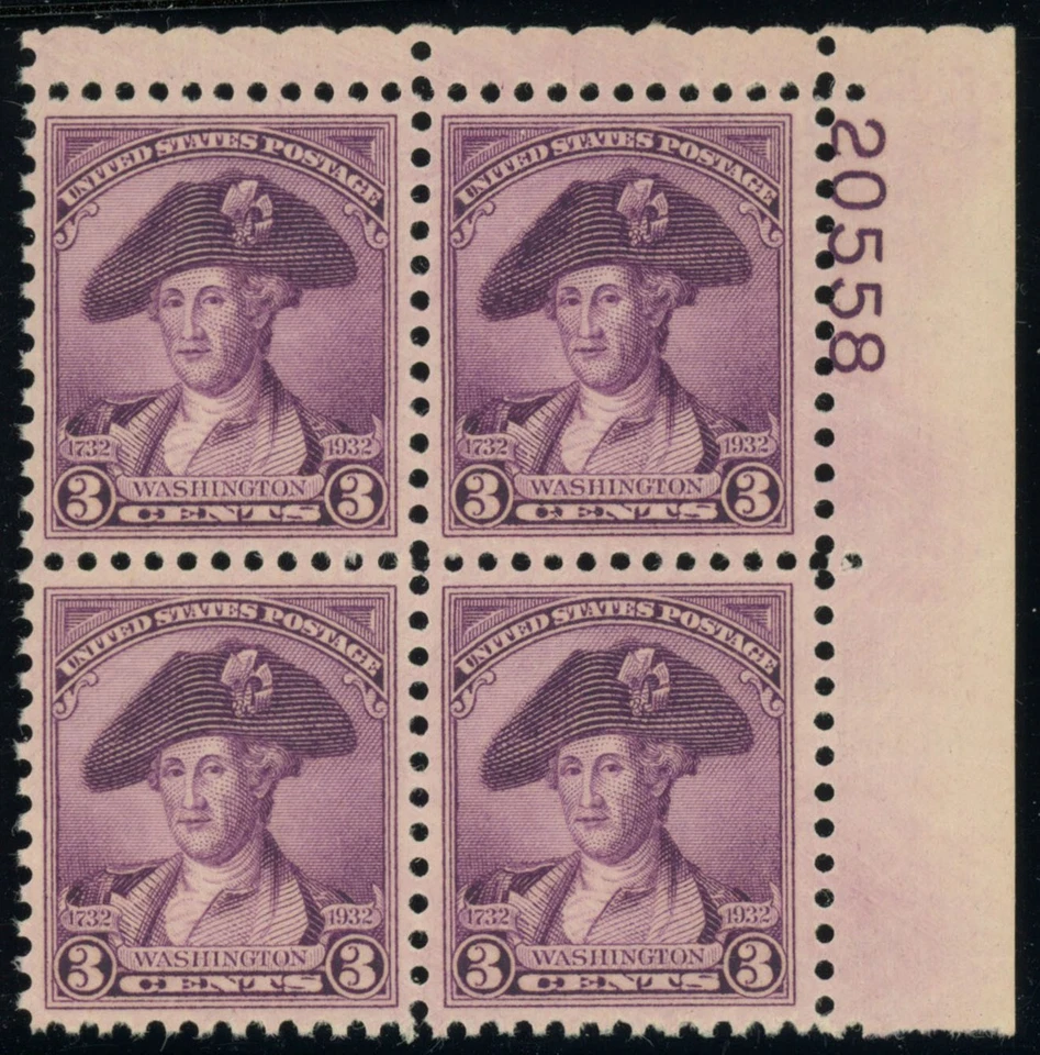 USA Scott #708, **XF**, Plate Block of 4, Never Hinged, SCV $20 (56902) - Image 1 of 1