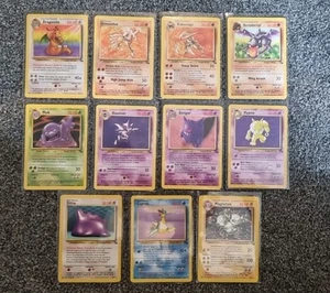 Pokémon Tgc Fossil Rare Non Holo Bundle X11 LP/MP See Pictures - Picture 1 of 23