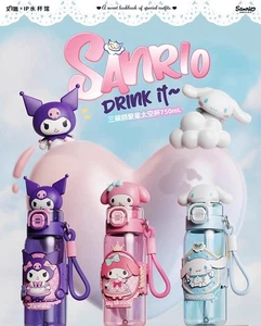 Sanrio Kuromi My Melody Cinnamoroll 750ml Water Botter 2 Way Straw Tumbler - Picture 1 of 20