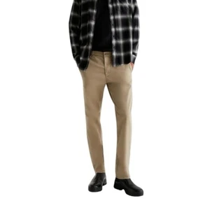 Herren Adriano Goldschmied Kullen Slim Hose Light Truffle Khaki 34X32 - Bild 1 von 7