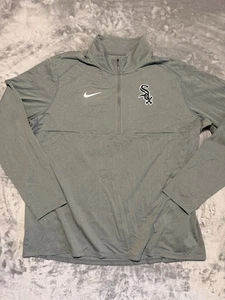 Pullover Nike Chicago White Sox 1/4 cremallera para hombre talla 2XL gris MLB - Imagen 1 de 5