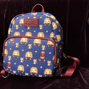 Captain Marvel Loungefly Mini Rucksack - Neu - Bild 1 von 15