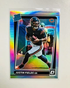 2021 Optic JUSTIN FIELDS Rated Rookie Silver Holo Prizm RC #204 - Picture 1 of 3
