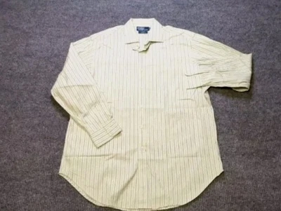 Camisa Polo Ralph Lauren Para Hombres 16.5-32/33 Algodón Rayas Verdes Calce Clásico Negocios Foto 1 de 4