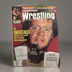 Undertaker Cover Sports Review Wrestling Magazine June 91 RIP Bossman, Hogan, - Picture 1 of 2