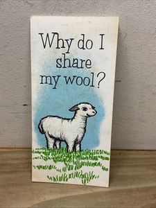 Vintage Why Do I Share My Wool Church Pamphlet Baptist State Convention Nc B9 - Imagen 1 de 5