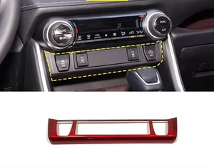 Red Interior Central Control Panel Trim Cover For 2019-2025 Toyota RAV4 - Imagen 1 de 4