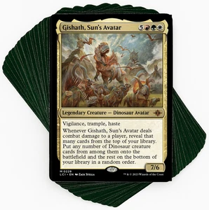 ***Custom Commander Deck*** Gishath, Sun's Avatar - Dinosaurier - EDH Magic Cards - Bild 1 von 7