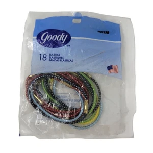 VTG 2002 NOS Goody Braided Elastic Ponytail Holders 18 Count #5685 USA New - Picture 1 of 6