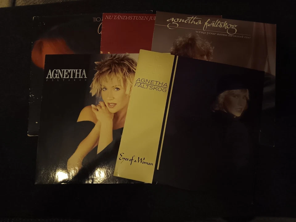 5 x Agnetha Fältskog  - LPs  - swedish pressings ( Abba ) - Image 1 of 4