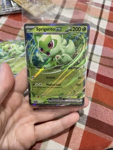 Sprigatito ex 087 Sv: Scarlet & Violet Promo Cards Holo Sealed Black Star Promo - Picture 1 of 5