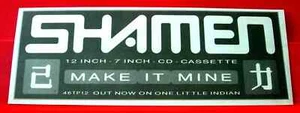 The Shamen Make It Mine Vintage ORIGINAL 1990 Press/Magazine ADVERT 9"x 3.5" - Imagen 1 de 3