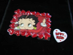 Betty Boop Heart Picture Frame And Betty Boop Magnet - Picture 1 of 5