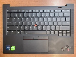OEM THINKPAD X1 CARBON GEN 10 14" PALMREST TOUCHPAD BACKLIT KEYBOARD AM29R000100 - Afbeelding 1 van 2