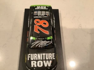 MARTIN TRUEX JR AUTOGRAPHED 2017 FURNITURE ROW CHICAGO RACE WIN DIECAST & CARD - Picture 1 of 16