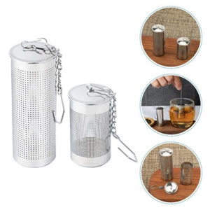 Filtro de té infusores de acero inoxidable de 2 piezas soporte de bolsa filtro de bebidas para salón de té - Imagen 1 de 12