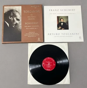 SCHUBERT Symphony #9 Great TOSCANINI, Phila. RCA SORIA  LP BOX - Picture 1 of 1