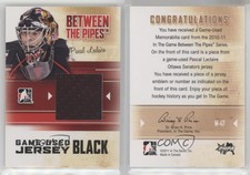 2010-11 ITG Between the Pipes Game-Used Black Jersey /120 Pascal Leclaire #M-47