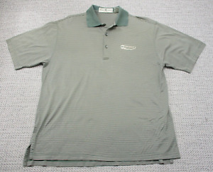 Fairway Greene Polo Golf Shirt Mens Medium ABC TV Sports Crew Vintage Green