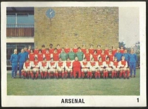 THE SUN 1970/71 FOOTBALL SWAP CARD - #001 - ARSENAL TEAM PHOTO - Bild 1 von 1