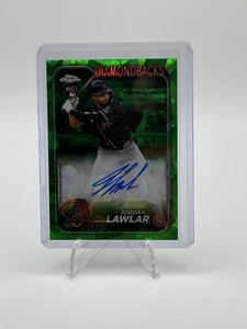 Actualización Topps 2024 Zafiro Jordan Lawlar Verde Refractor Automático/99 EE. UU.-JL - Imagen 1 de 2