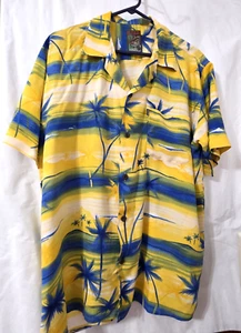 Pineapple Connection Größe M Herren Kurzarm Button Down Hemd. Insel Print - Bild 1 von 7