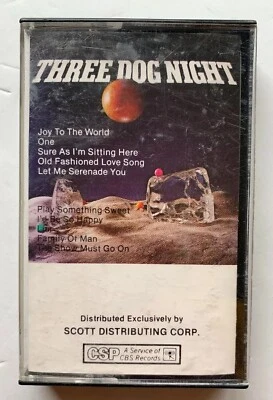 THREE DOG NIGHT S/T Cassette - RARE ISSUE BT14769 Smooth Case EXCELLENT - Image 1 of 4