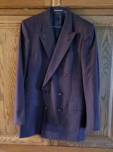 GIACCA TUTA SPORTIVA A RIGHE ROSSE E BLU CHRISTIAN DIOR USATA LANA - TAGLIA 38R - Foto 1 di 4