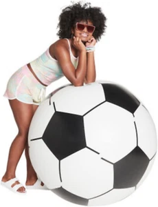 High Five - Jumbo Giant Inflatable Soccer Ball - Outside, Pool or Beach Play - 3 - Picture 1 of 12