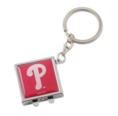 Philadelphia Phillies Compact Mirror Keychain MLB New Cover