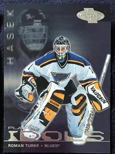 Roman Turek / Dominik Hasek UD Heroes Player Idols card PI6, 2000 01 NHL, Sabres - Picture 1 of 2
