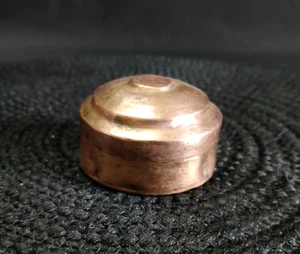 Antigua caja decorativa antigua miniatura de cobre betel lima 19c hecha a mano ME184 - Imagen 1 de 8