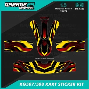 KG507/508 KART STICKER KIT - MATRIX - COLOUR 5 - CUSTOMISABLE - Picture 1 of 3