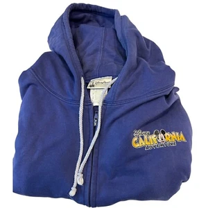 Disney Parks California Adventure Hoodie 2X Full Zipper Sweatshirt Mickey Minnie - Bild 1 von 7