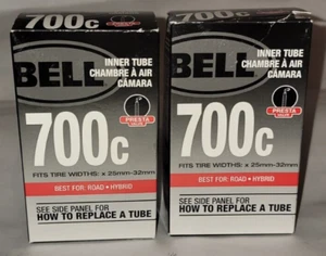 Bell Bicycle Inner Tube 700c 25-32mm Road Hybrid Presta Valve Bike 2 Pack - Picture 1 of 2