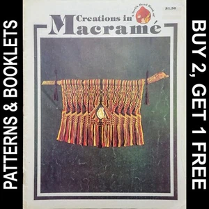Libro Testa di Turco Vintage Pro/Prom di "Creazioni in Macramè" 15 Progetti Macramè - Foto 1 di 19