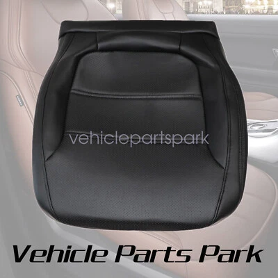 Cubierta de asiento de cuero negra QR para Volkswagen Jetta 2011-2017 sedán inferior del conductor Foto 1 de 4