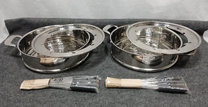 NuWave Ultimate Cookware 31121: Set di 2 - 2 Vaporiere, 2 Inserti per Fonduta, 16 Forchette - Foto 1 di 9