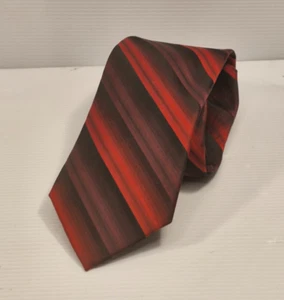 Tarocash Red Striped Tie – Men’s Formal Polyester Necktie for Work or Events - Picture 1 of 5