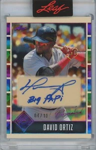 David Ortiz 2025 Leaf Seasons in the Sun Personalized Auto #4/10 #P-D01 - Picture 1 of 2