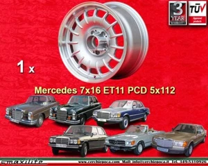 1 Cerchio Mercedes Fuchs Barock Bundt Cake 7x16 ET11 1 Felge wheel polished - Foto 1 di 24