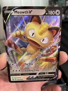 Meowth V SWSH004 SWSH: Sword & Shield Promo Cards Holo - Picture 1 of 4