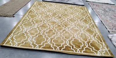 GOLD / IVORY 8' X 10' Hole in Rug, Reduced Price 1172743734 DDY539H-8 - Image 1 of 4